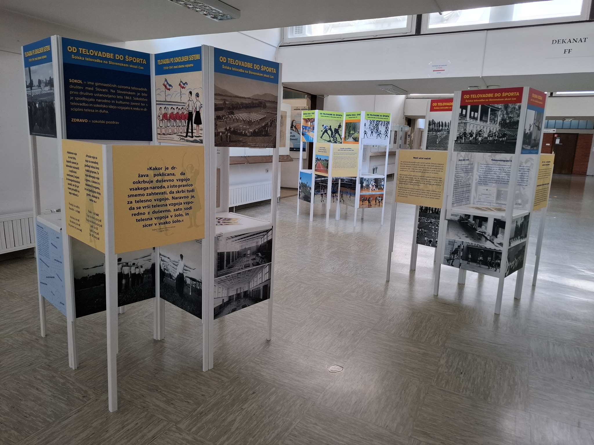 Gostovanje razstave Od telovadbe do športa - Pedagoška fakulteta v Mariboru