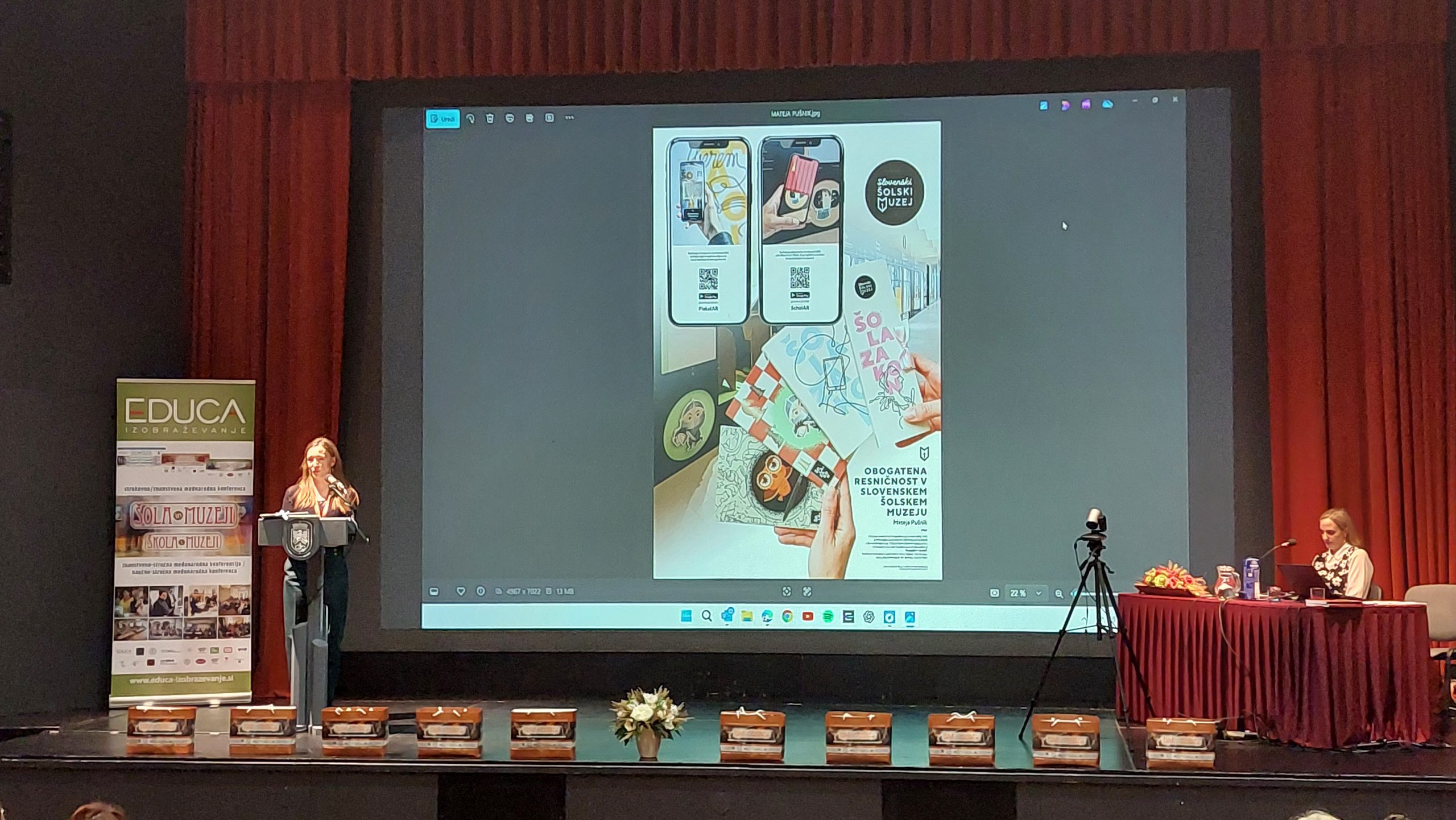 Mateja Pušnik je predstavila tehnologijo obogatene resničnosti