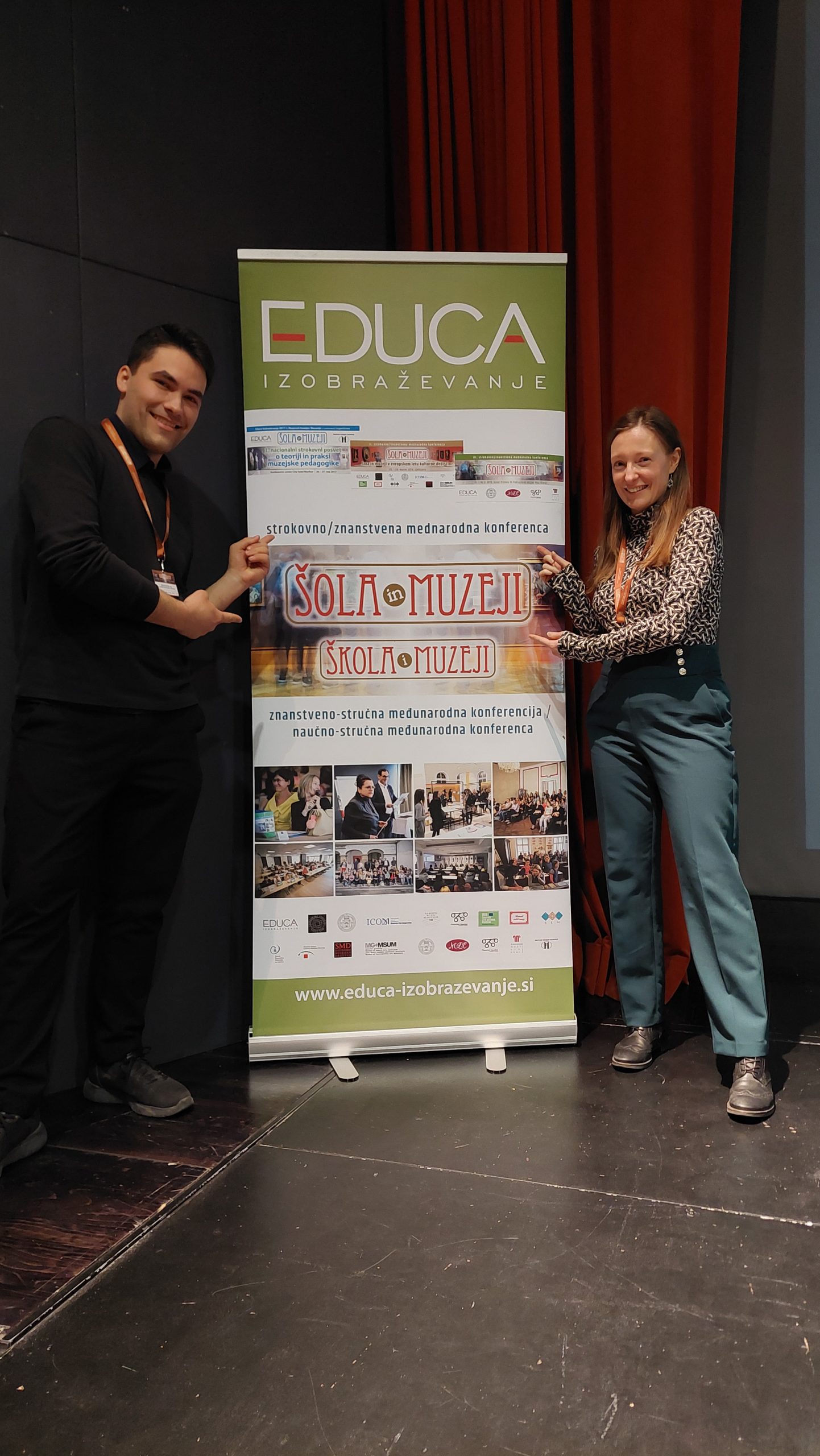 Kustosa Slovenskega šolskega muzeja: Gregor Gartnr in Mateja Pušnik